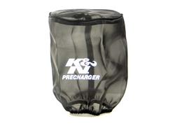 Air Filter Wrap, PreCharger, Round, Polyester, Black, 7 in. Tall, 6 in. Diameter, Each