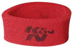 Air Filter Wrap, AirForce Pre-Cleaner, Round, Foam, Red, 4 in. Tall, 14 in. Diameter, Each