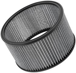 Air Filter Element, Dry, Round, Cotton Gauze, Gray, 5 in. Long, 8 in. Inside Diameter, 9 in. Outer Diameter, Each