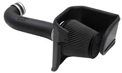 Air Intakes, Dry Flow System, Polyethylene Tube, Black, Synthetic Element, Dry, Black, Chrysler, Dodge, 5.7L, 6.1L, Each