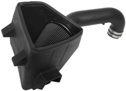 Air Intakes, Dry Flow System, Polyethylene Tube, Black, Synthetic Element, Dry, Black, Ram, 5.7L, Each