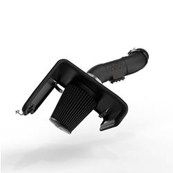 Air Intakes, Dry Flow System, Polyethylene Tube, Black, Synthetic Element, Dry, Black, Toyota, Tundra, Sequoia, 5.7L, Each