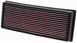 Air Filter Element, Oiled, Cotton Gauze, Red, Panel, 13.13 in. Long, 5.00 in. Wide, 1.56 in. Tall, Ford, 2.5L, Volkswagen, 1.6L, Audi, 2.0L, Each