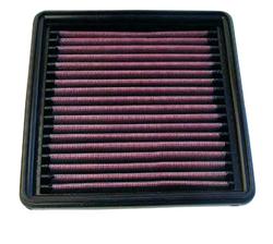 Air Filter Element, Oiled, Cotton Gauze, Red, Panel, 6.63 in. Long, 6.63 in. Wide, 1.63 in. Tall, Chevy, Camaro, 2.8L, 5.0L, 5.7L, Each