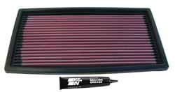 Air Filter Element, Oiled, Cotton Gauze, Red, Panel, 11.19 in. Long, 6.13 in. Wide, 1.13 in. Tall, Ford, 1.0L, 1.3L, Each
