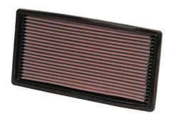 Air Filter Element, Oiled, Cotton Gauze, Red, Panel, 11.50 in. Long, 6.00 in. Wide, 1.13 in. Tall, Chevy, GMC, 4.3L, Each
