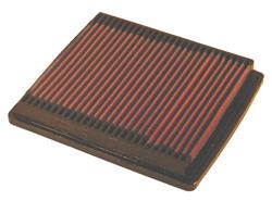 Air Filter Element, Oiled, Cotton Gauze, Red, Panel, 7.88 in. Long, 7.00 in. Wide, 1.13 in. Tall, Ford, 2.3L, Each