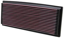 Air Filter Element, Oiled, Cotton Gauze, Red, Panel, 13.13 in. Long, 5.25 in. Wide, 1.06 in. Tall, Jeep, 2.5L, 4.0L, Each