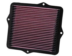 Air Filter Element, Oiled, Cotton Gauze, Red, Panel, 8.38 in. Long, 7.44 in. Wide, 0.75 in. Tall, for use on Honda®, 1.4L, 1.5L, 1.6L, Each