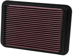 Air Filter Element, Oiled, Cotton Gauze, Red, Panel, 9.94 in. Long, 6.75 in. Wide, 1.06 in. Tall, Mitsubishi, 1.8L, 2.2L, Each