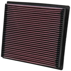 Air Filter Element, Oiled, Cotton Gauze, Red, Panel, 11.88 in. Long, 10.75 in. Wide, 1.75 in. Tall, Ram, 5.9L, Cummins, Each