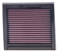 Air Filter Element, Oiled, Cotton Gauze, Red, Panel, 6.63 in. Long, 6.19 in. Wide, 1.06 in. Tall, for Nissan, 1.2L, 1.4L, Each