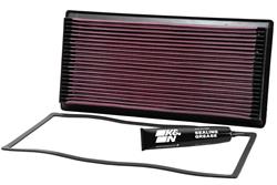 Air Filter Element, Oiled, Cotton Gauze, Red, Panel, 15.94 in. Long, 7.81 in. Wide, 1.50 in. Tall, Chevy, 6.5L, Duramax, Each