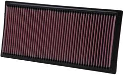 Air Filter Element, Oiled, Cotton Gauze, Red, Panel, 13.44 in. Long, 6.63 in. Wide, 1.13 in. Tall, Ram, 3.9L, 5.2L, 5.9L, Each