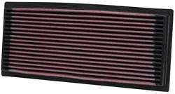 Air Filter Element, Oiled, Cotton Gauze, Red, Panel, 11.94 in. Long, 5.19 in. Wide, 1.13 in. Tall, Dodge, 8.0L, Each
