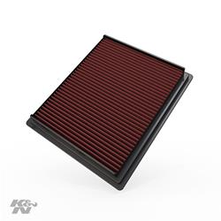 Air Filter Element, Oiled, Cotton Gauze, Red, Panel, 9.00 in. Long, 7.69 in. Wide, 1.19 in. Tall, Ford, 2.3L, 3.0L, 4.0L, Each