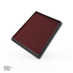 Air Filter Element, Oiled, Cotton Gauze, Red, Panel, 12.44 in. Long, 9.81 in. Wide, 1.19 in. Tall, Chevy, GMC, 4.3L, 5.3L, Each