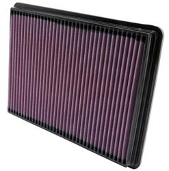 Air Filter Element, Oiled, Cotton Gauze, Red, Panel, 10.50 in. Long, 7.88 in. Wide, 0.94 in. Tall, Buick, Pontiac, 2.0-3.8L, Each