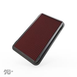 Air Filter Element, Oiled, Cotton Gauze, Red, Panel, 12.13 in. Long, 7.25 in. Wide, 1.13 in. Tall, Lexus, Toyota, 2.4L, 3.0L, Each