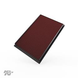 Air Filter Element, Oiled, Cotton Gauze, Red, Panel, 12.75 in. Long, 8.31 in. Wide, 1.13 in. Tall, Volvo, 2.0L, 2.4L, 2.5L, Each