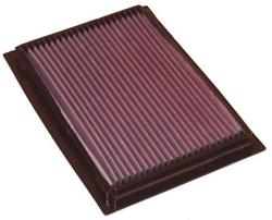 Air Filter Element, Oiled, Cotton Gauze, Red, Panel, 10.00 in. Long, 7.19 in. Wide, 0.81 in. Tall, Ford, Mazda, 2.3L, 2.5L, 3.0L, Each