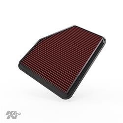 Air Filter Element, Oiled, Cotton Gauze, Red, Panel, 11.00 in. Long, 9.13 in. Wide, 1.06 in. Tall, Toyota, Lexus, 2.5L, 3.5L, 4.3L, Each