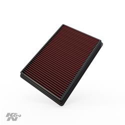 Air Filter Element, Oiled, Cotton Gauze, Red, Panel, 13.75 in. Long, 9.13 in. Wide, 1.56 in. Tall, Ram, 3.0L, 3.6L, 5.7L, Each