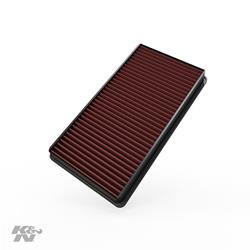 Air Filter Element, Oiled, Cotton Gauze, Red, Panel, 13.19 in. Long, 7.25 in. Wide, 1.50 in. Tall, Ford, 7.3L, Each
