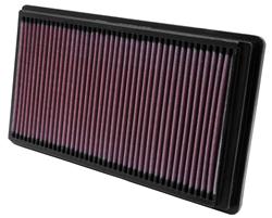 Air Filter Element, Oiled, Cotton Gauze, Red, Panel, 12.38 in. Long, 6.56 in. Wide, 1.00 in. Tall, Ford, Lincoln, Jaguar, 2.0L, 3.0L, 3.9L, Each