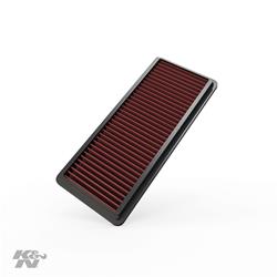 Air Filter Element, Oiled, Cotton Gauze, Red, Panel, 12.95 in. Long, 5.63 in. Wide, 0.95 in. Tall, for use on Honda®, 3.0L, Each