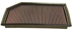 Air Filter Element, Oiled, Cotton Gauze, Red, Panel, 12.88 in. Long, 8.38 in. Wide, 1.13 in. Tall, Volvo, 2.4L, 2.5L, 3.0L, Each