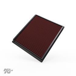 Air Filter Element, Oiled, Cotton Gauze, Red, Panel, 11.38 in. Long, 9.63 in. Wide, 1.00 in. Tall, for Nissan, 4.0L, Each