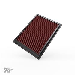 Air Filter Element, Oiled, Cotton Gauze, Red, Panel, 11.38 in. Long, 8.50 in. Wide, 0.94 in. Tall, Ford, Lincoln, 5.4L, Each