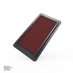 Air Filter Element, Oiled, Cotton Gauze, Red, Panel, 12.00 in. Long, 6.81 in. Wide, 0.94 in. Tall, for use on Honda®, 3.5L, Each