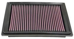 Air Filter Element, Oiled, Cotton Gauze, Red, Panel, 9.38 in. Long, 7.13 in. Wide, 1.13 in. Tall, Chevy, 2.2L, 3.5L, Each