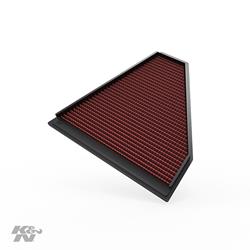 Air Filter Element, Oiled, Cotton Gauze, Red, Panel, 10.50 in. Long, 10.50 in. Wide, 1.19 in. Tall, BMW, 3.0L, Each