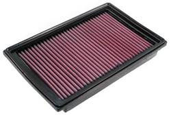 Air Filter Element, Filtercharger, Rectangular, Cotton Gauze, Red, Chrysler, 2.4L, Each