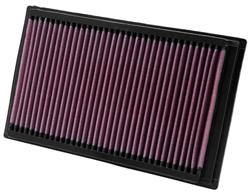 Air Filter Element, Oiled, Cotton Gauze, Red, Panel, 10.44 in. Long, 6.25 in. Wide, 1.06 in. Tall, Ford, Mercury, 2.3L, 2.5L, Each