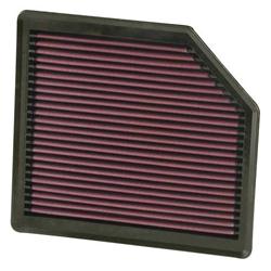 Air Filter Element, Oiled, Cotton Gauze, Red, Panel, 10.00 in. Long, 9.25 in. Wide, 1.38 in. Tall, Ford, 5.4L, Each