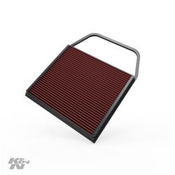 Air Filter Element, Oiled, Cotton Gauze, Red, Panel, 14.00 in. Long, 11.13 in. Wide, 1.13 in. Tall, BMW, 2.0L, 3.0L, Each