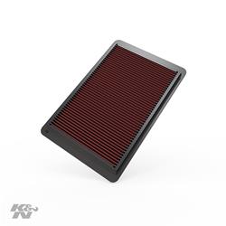 Air Filter Element, Oiled, Cotton Gauze, Red, Panel, 14.75 in. Long, 9.50 in. Wide, 0.88 in. Tall, Opel, Pontiac, Saturn, 2.0L, Each