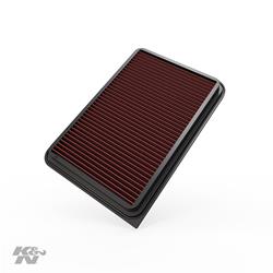 Air Filter Element, Oiled, Cotton Gauze, Red, Panel, 11.75 in. Long, 7.81 in. Wide, 1.00 in. Tall, Lexus, Toyota, 2.0-3.5L, Each