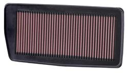 Air Filter Element, Oiled, Cotton Gauze, Red, Panel, 13.31 in. Long, 6.56 in. Wide, 1.13 in. Tall, for use on Acura®, 2.3L, Each