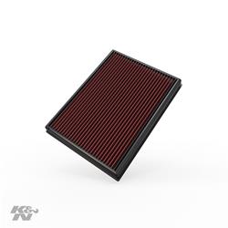 Air Filter Element, Oiled, Cotton Gauze, Red, Panel, 13.88 in. Long, 10.31 in. Wide, 1.63 in. Tall, Mercedes-Benz, Volkswagen, Each
