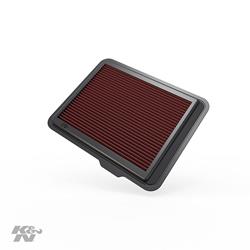 Air Filter Element, Oiled, Cotton Gauze, Red, Panel, 12.32 in. Long, 9.81 in. Wide, 0.81 in. Tall, Chevy, GMC, Hummer, 2.9L, 3.5-3.7L, 5.3L, Each
