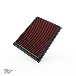 Air Filter Element, Oiled, Cotton Gauze, Red, Panel, 8.81 in. Long, 6.63 in. Wide, 1 in. Tall, for Infiniti, for Nissan, 1.6L, 2.5L, 3.5L, 5.0L. Each