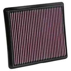 Air Filter Element, Oiled, Cotton Gauze, Red, Panel, 9.38 in. Long, 8.38 in. Wide, 1.25 in. Tall, Chrysler, Dodge, 2.8L, 3.3L, 3.8L, 4.0L, Each