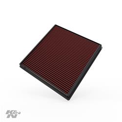 Air Filter Element, Oiled, Cotton Gauze, Red, Panel, 10.75 in. Long, 10.25 in. Wide, 1.25 in. Tall, BMW, 3.0L, Each