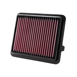 Air Filter Element, Oiled, Cotton Gauze, Red, Panel, 7.13 in. Long, 6.00 in. Wide, 1.25 in. Tall, for use on Honda®, 1.3L, 1.5L, Each