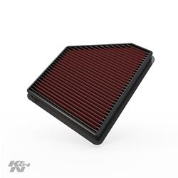 Air Filter Element, Oiled, Cotton Gauze, Red, Panel, 11.63 in. Long, 9.13 in. Wide, 1.63 in. Tall Chevy, 3.6, 6.2L, Each